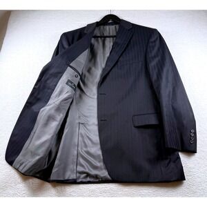 Savile Row Loro Piana‎ Super 130s Wool Pinstripe Blazer Men's Sport Coat